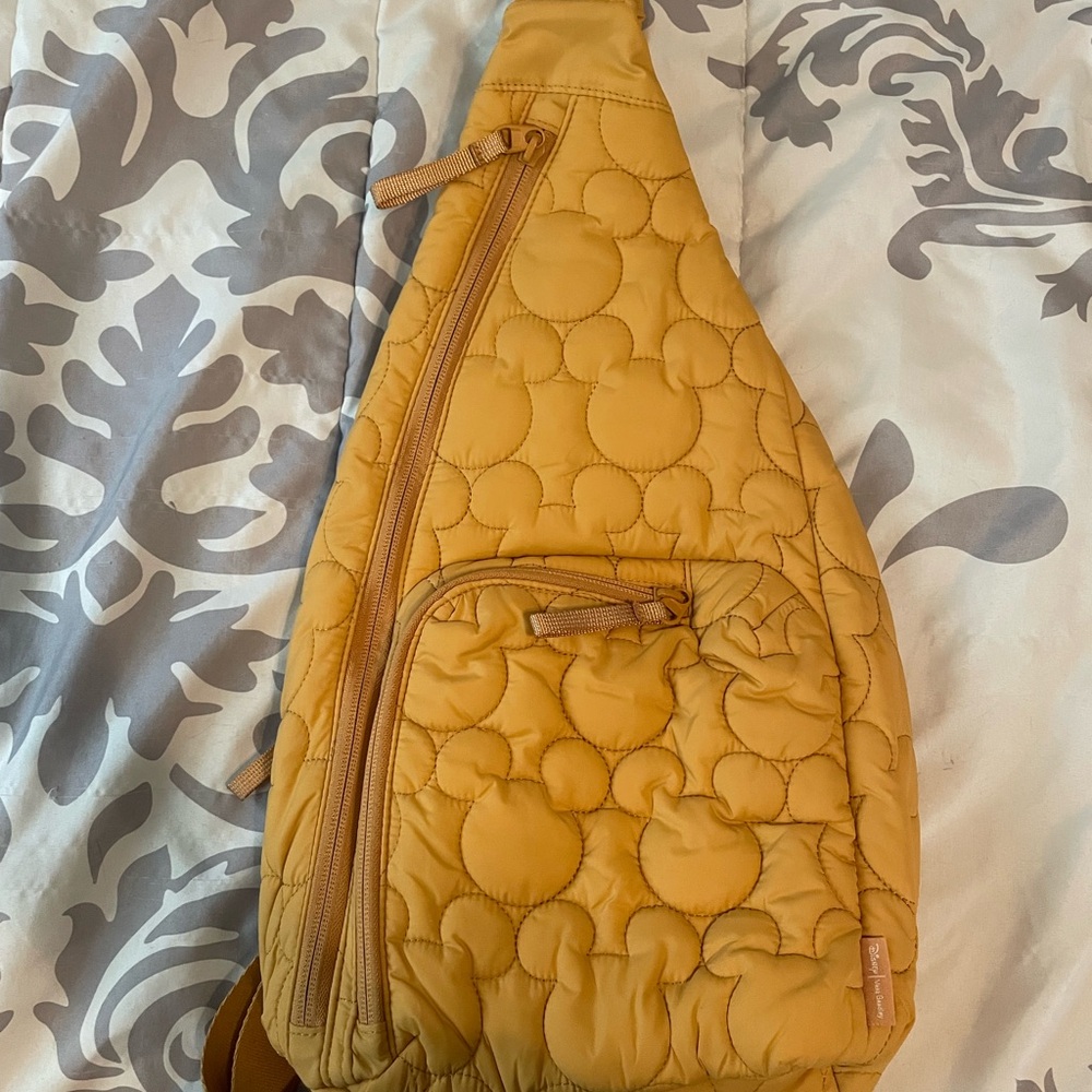 Vera Bradley Yellow Quilted Backpack with Disney Design